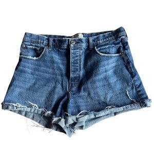 Abercrombie & Fitch The Dad Short High Rise Shorts Sz‎ 33